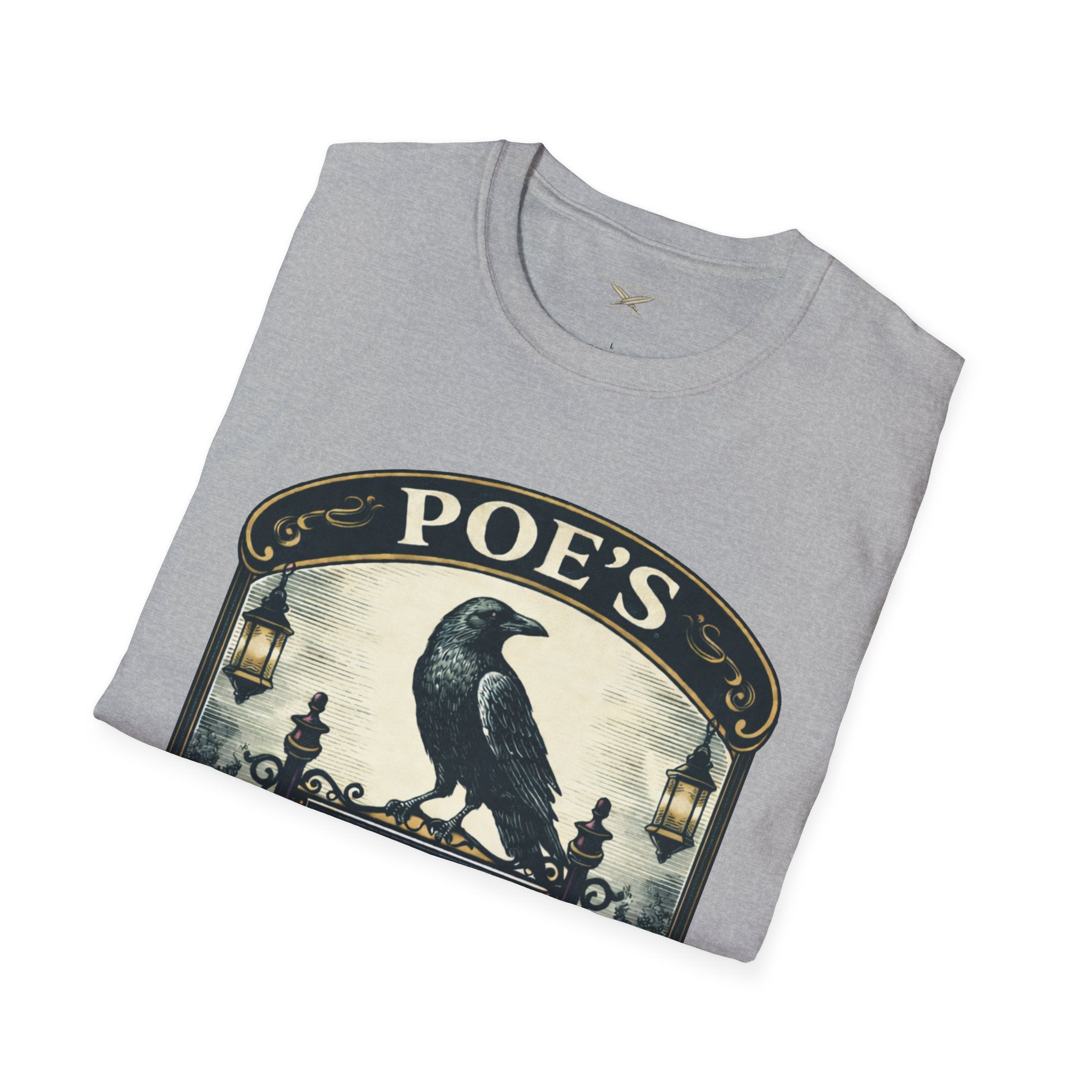 Poe’s Bird Sanctuary T-Shirt – Vintage Literary Humor Tee