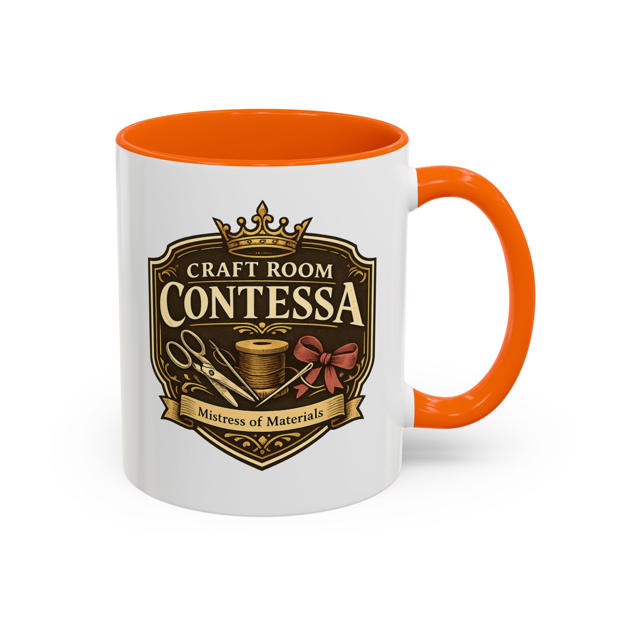 Contessa Craft Room Coffee Mug — "Craft Room Contessa: Mistress of Materials" Accent Mug