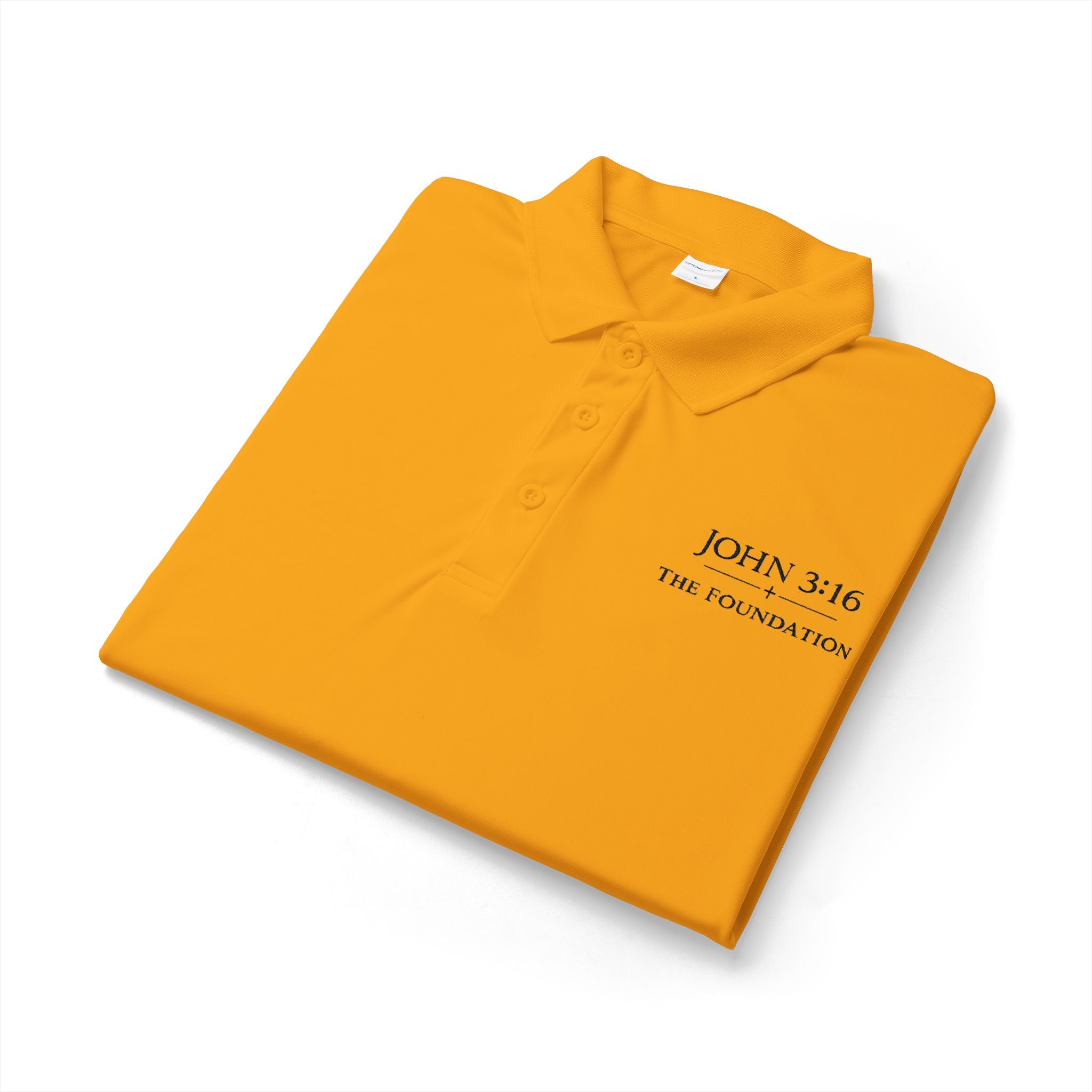 John 3:16 — Embroidered Polo   The Foundation Collection (Light colors)