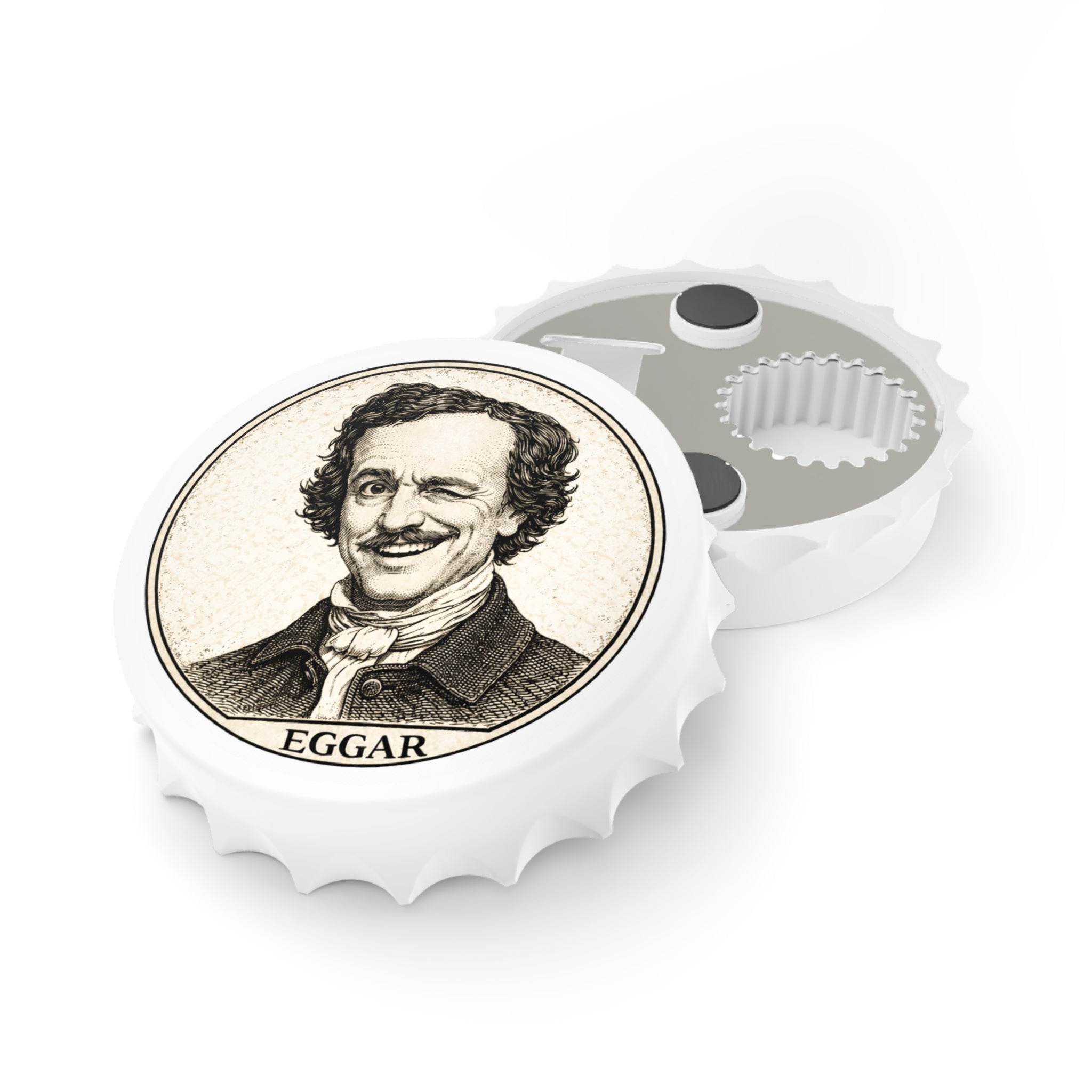 Crack One with Eggar -- Magnetic Bottle Opener — The Author's Tavern