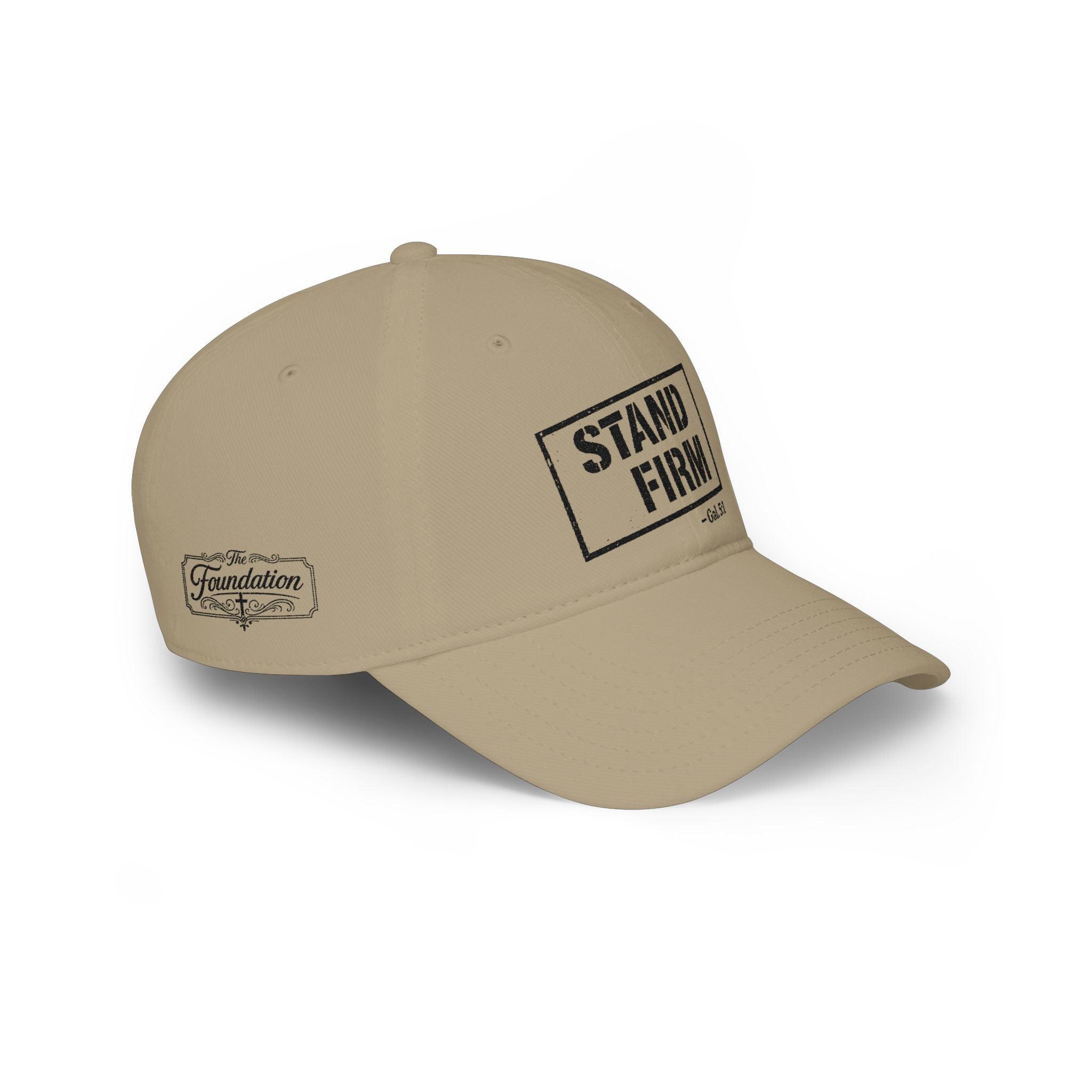 Stand Firm — Galatians 5:1 — Embroidered Cap | The Foundation Collection (Light Colors)
