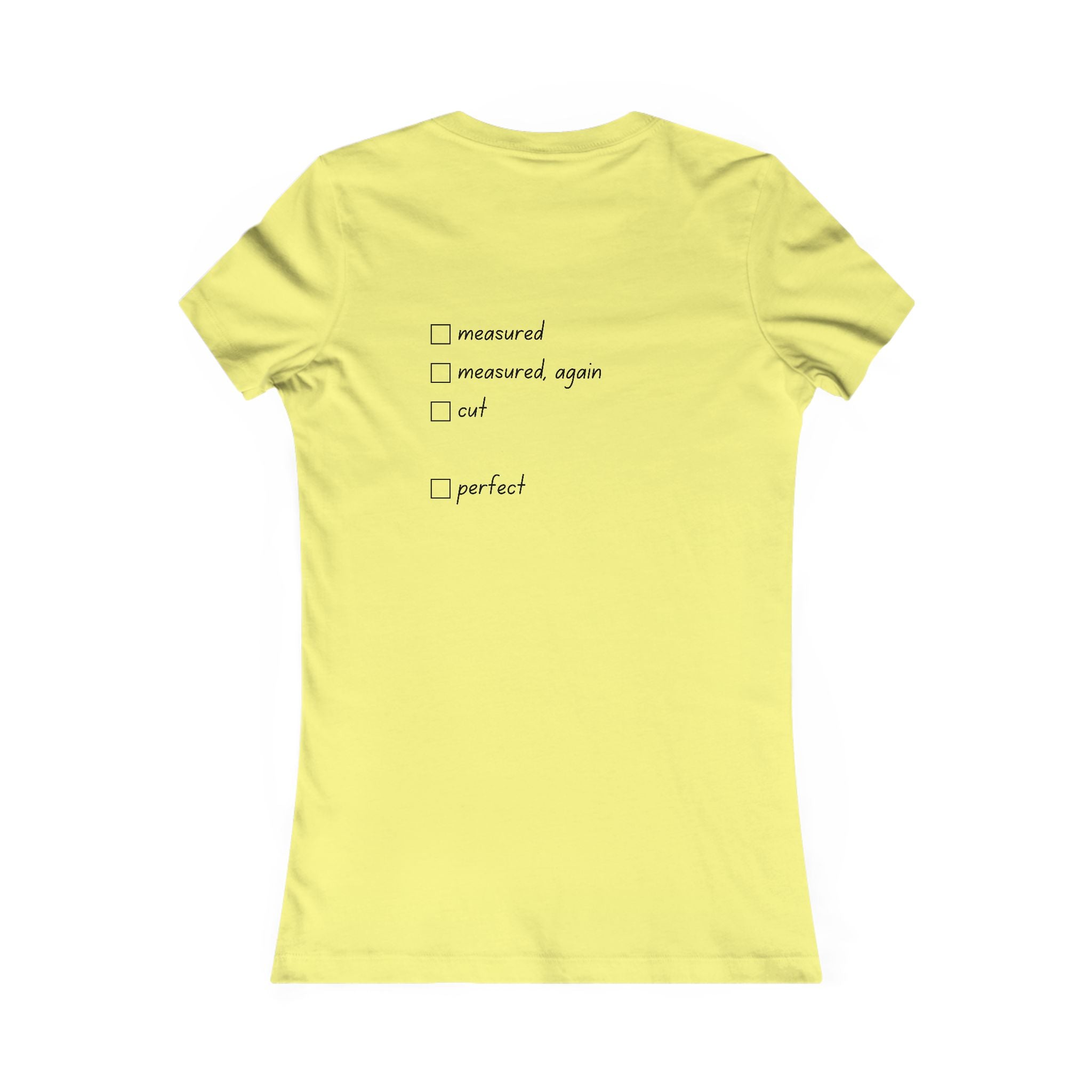 Lady of the Quilt Women's Tee – "Measured, Cut, Perfect" Quilting Shirt