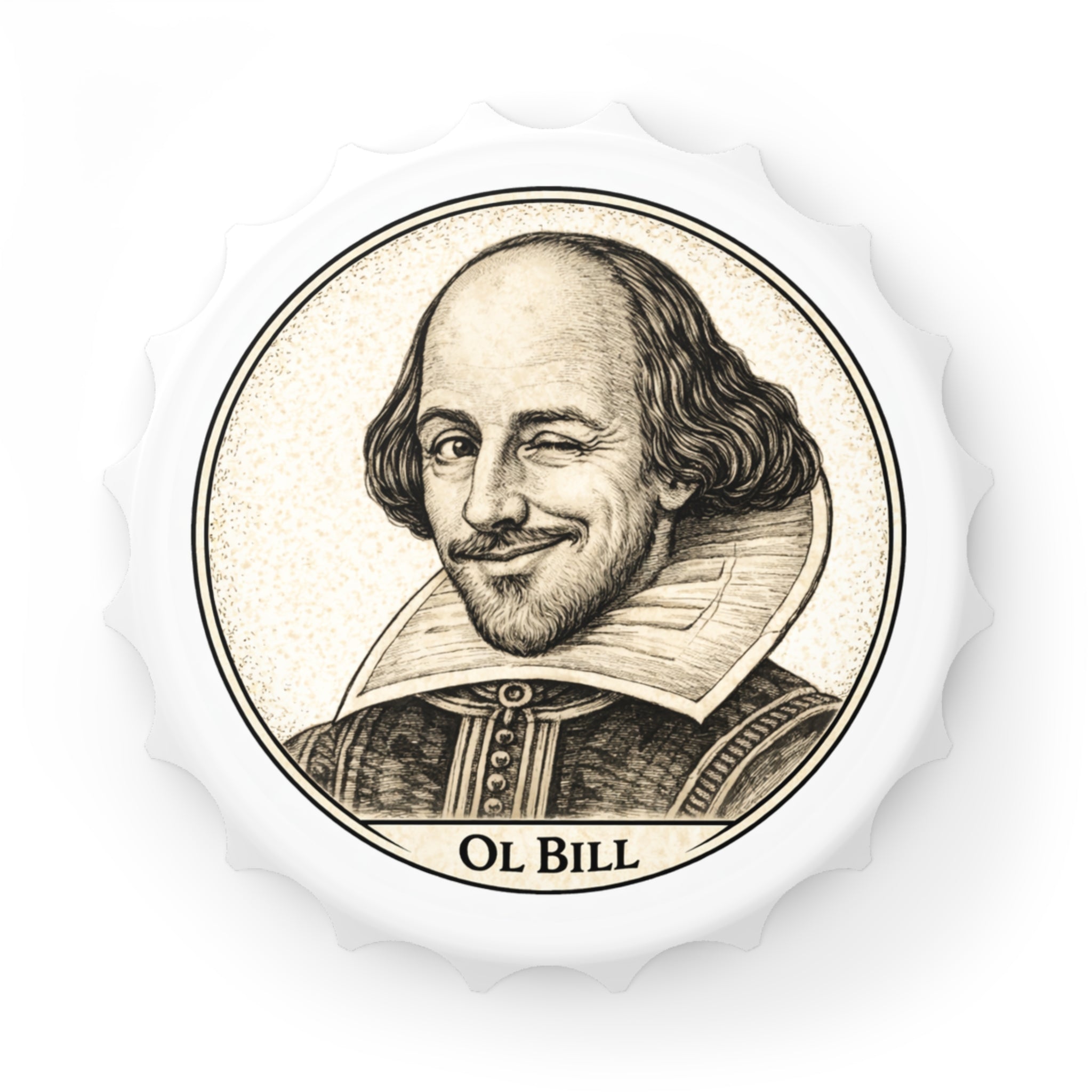 Crack One with Ol Bill -- Magnetic Bottle Opener — The Author's Tavern
