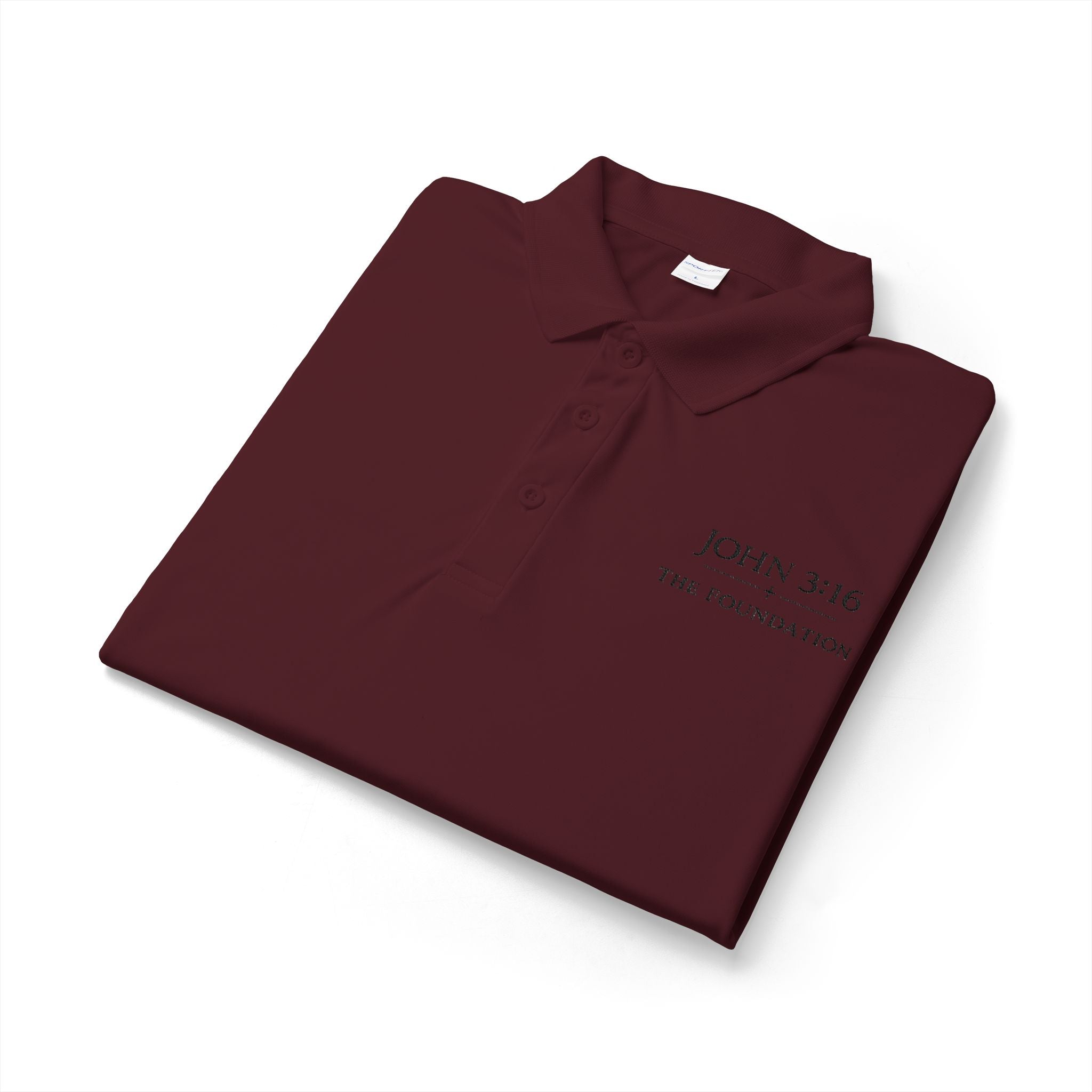 John 3:16 — Embroidered Polo   The Foundation Collection (Light colors)