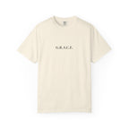 'G.R.A.C.E.' Front Print with Scripture References Back (Christian Faith Tee)