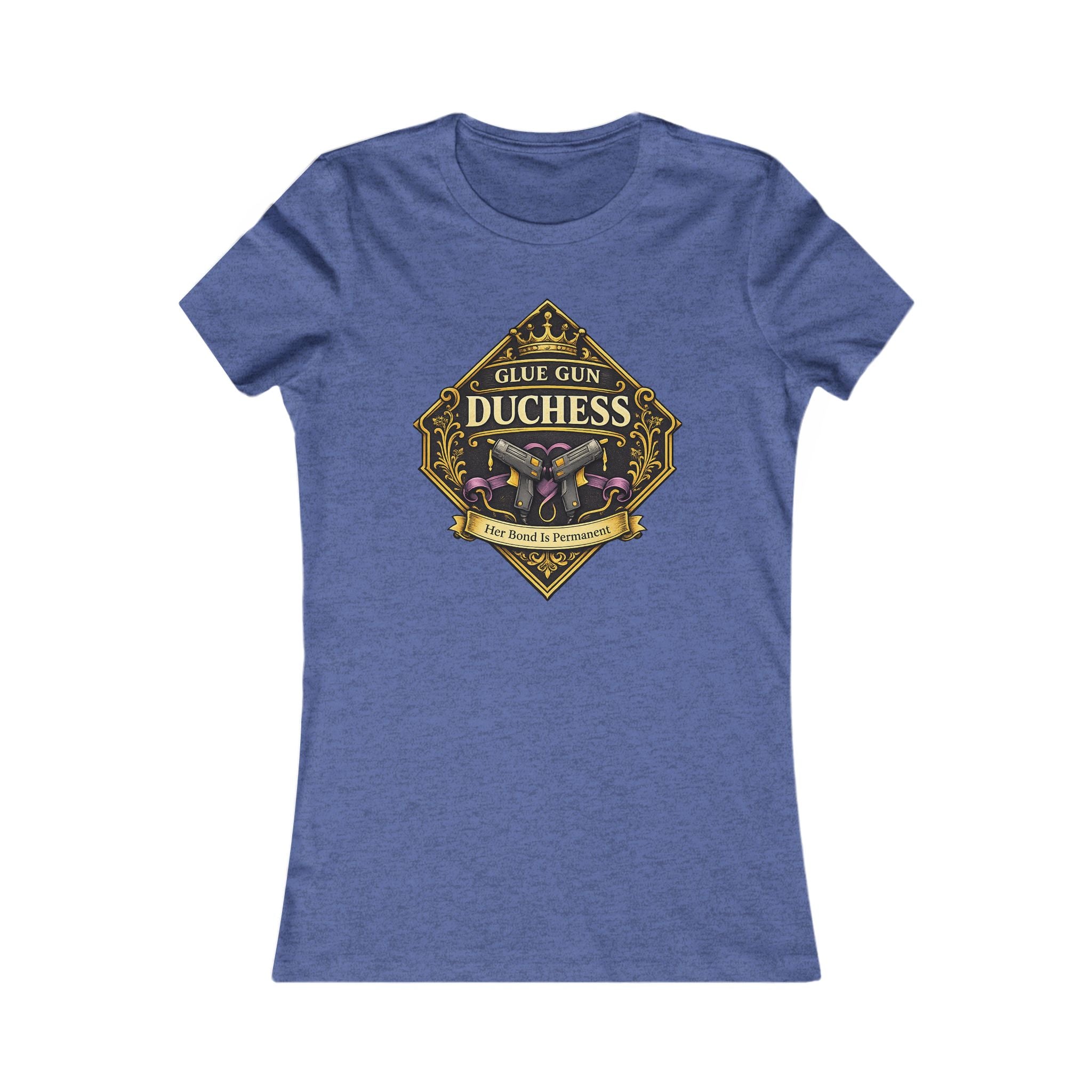 Duchess Skull Floral Graphic Tee — 'Glue Gun Duchess' Women's Shirt