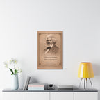 Frederick Douglass -- "If there is no struggle, there is no progress." -- Vintage Literary Canvas Piece