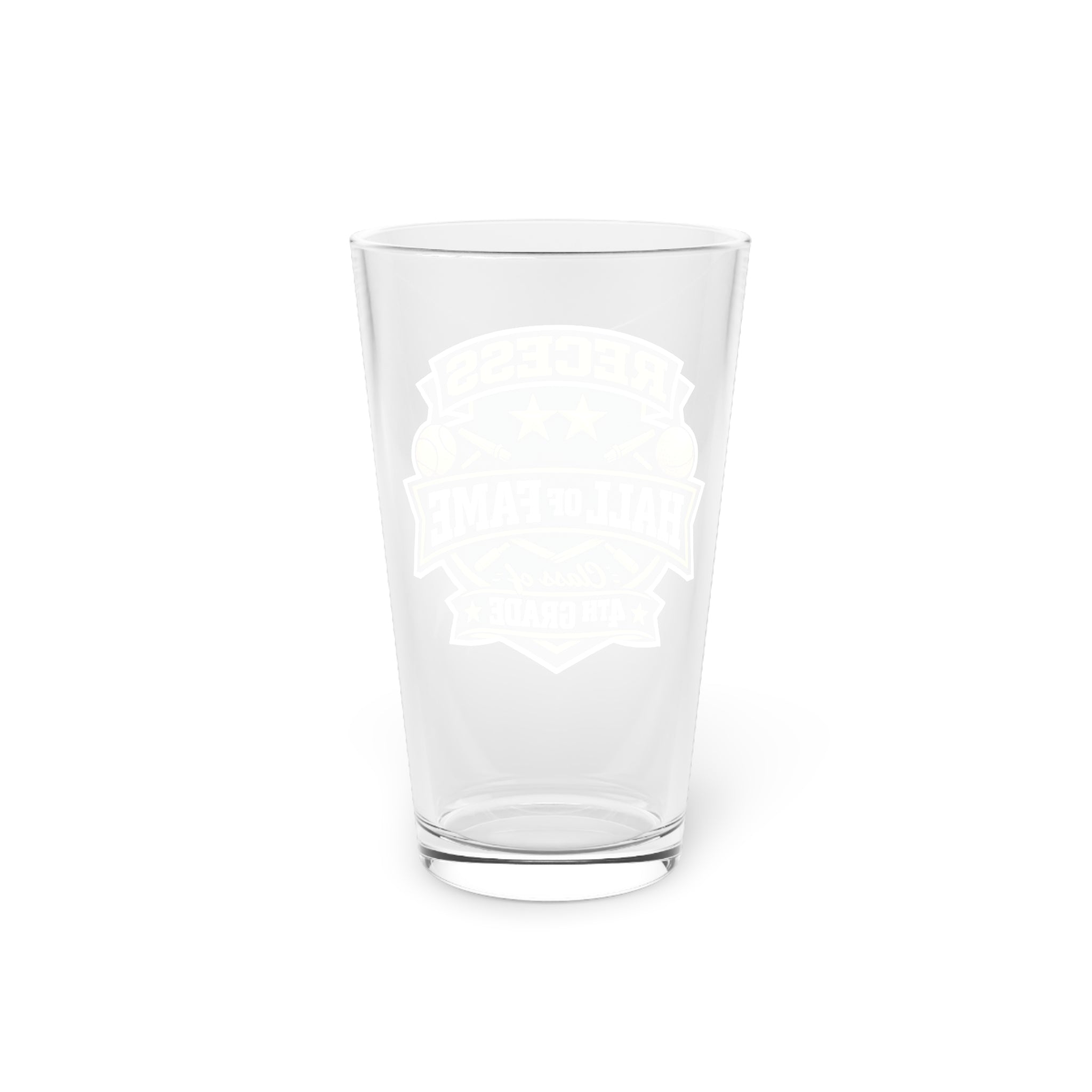 Recess Hall of Fame Pint Glass – Class of 4th Grade