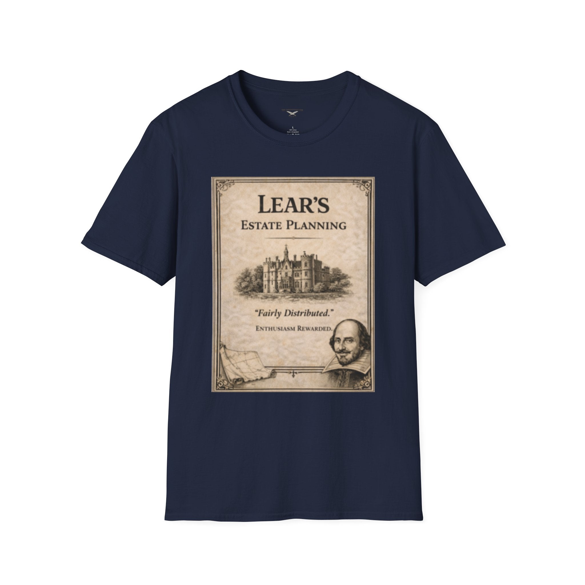 Lear’s Estate Planning T-Shirt – Vintage Literary Humor Tee
