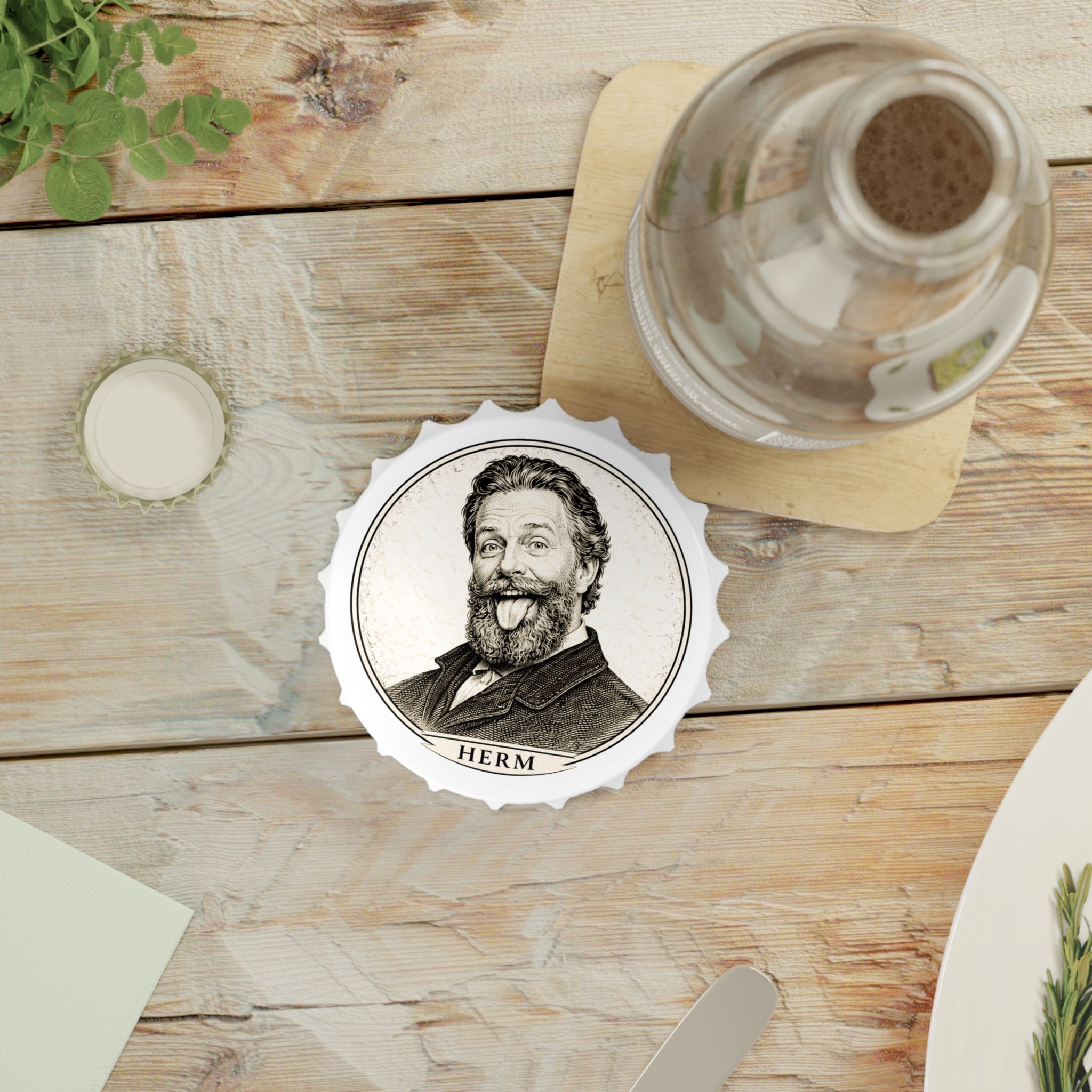 Crack One with Herm -- Magnetic Bottle Opener — The Author's Tavern