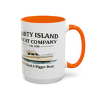 Yacht Company Accent Coffee Mug — "Amity Island Yacht Company: You Need A Bigger Boat"