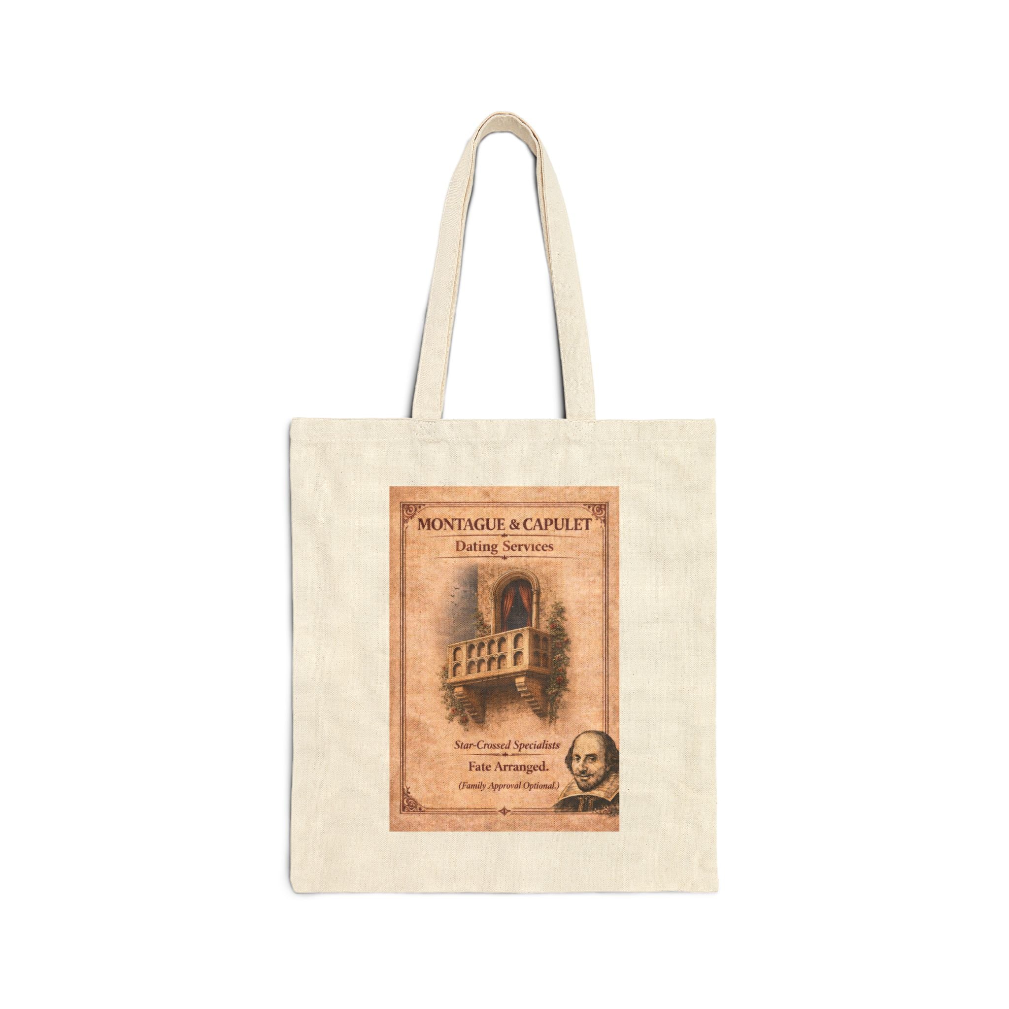 Montague & Capulet Dating Services Canvas Carry-All -- Vintage Literary Humor