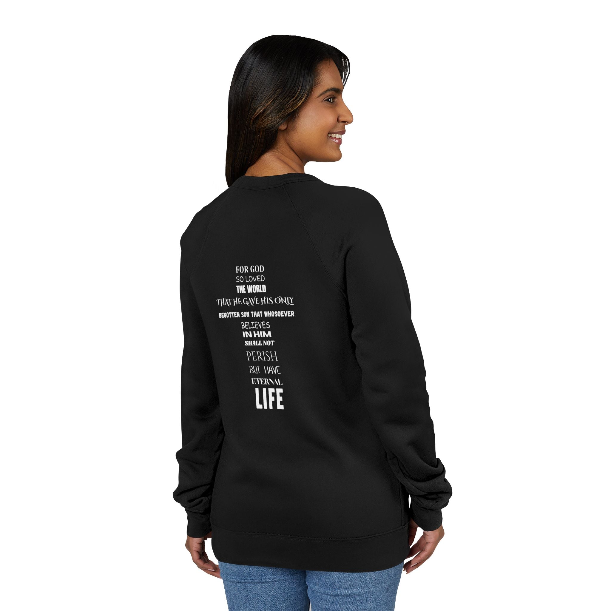The Foundation — John 3:16 — Raglan Crewneck