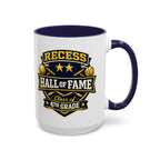 Recess Hall of Fame Coffee Mug — Class of 4th Grade Accent Mug (11/15oz)