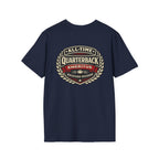 All-Time Quarterback Emeritus T-Shirt — Backyard Division Football Tee