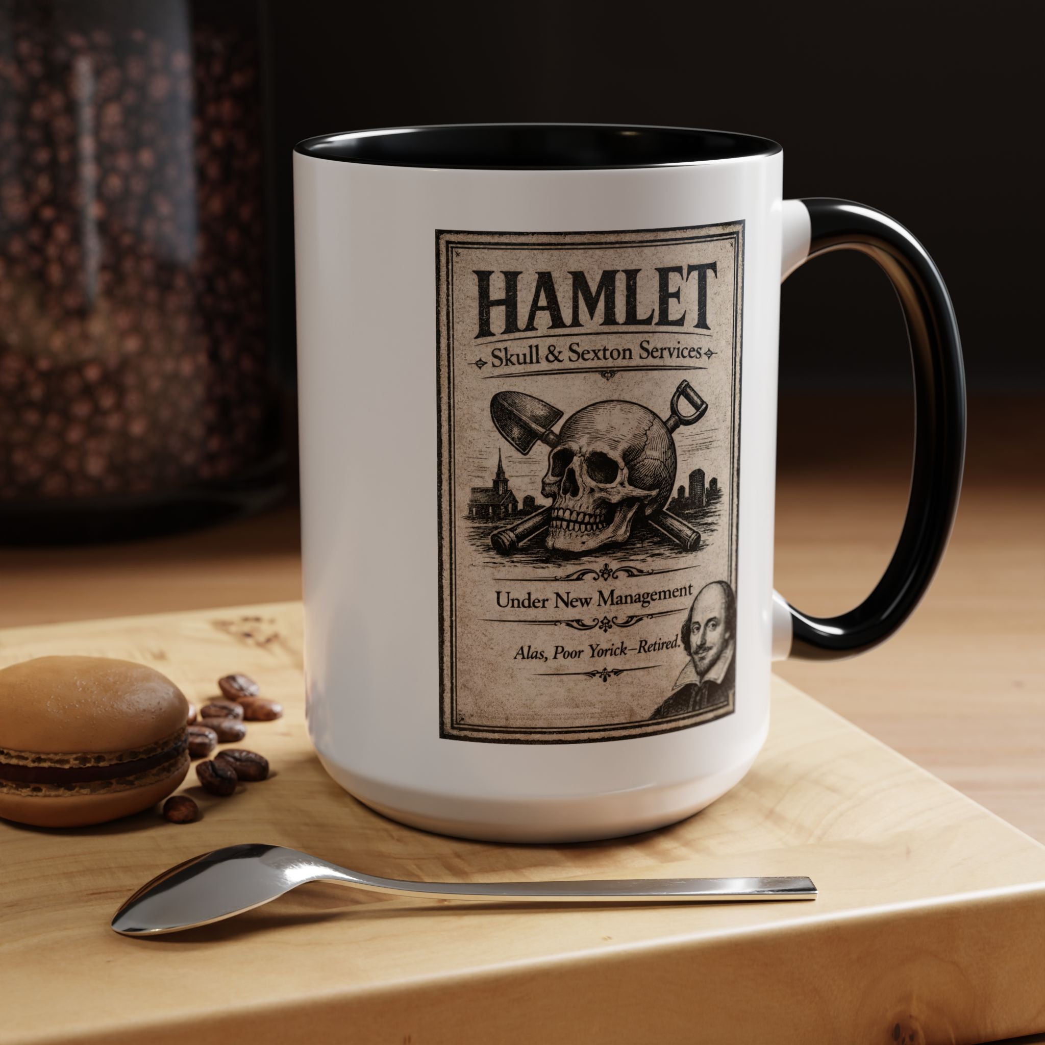 Hamlet Skull & Sexton Mug