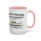 Yacht Company Accent Coffee Mug — "Amity Island Yacht Company: You Need A Bigger Boat"