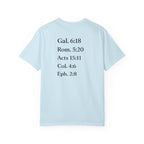 'G.R.A.C.E.' Front Print with Scripture References Back (Christian Faith Tee)