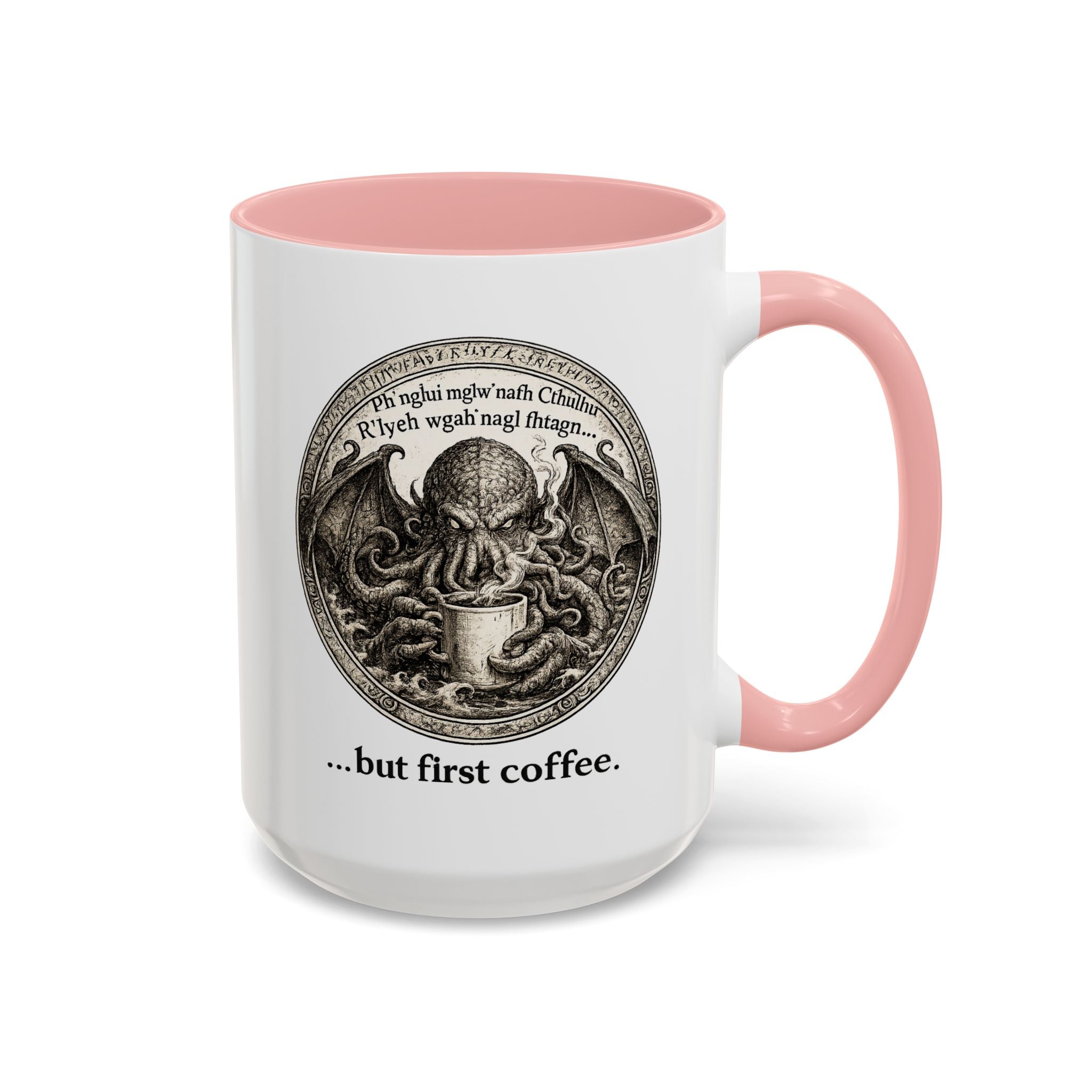 Cthulhu '...but first coffee.'  Lovecraft Mug