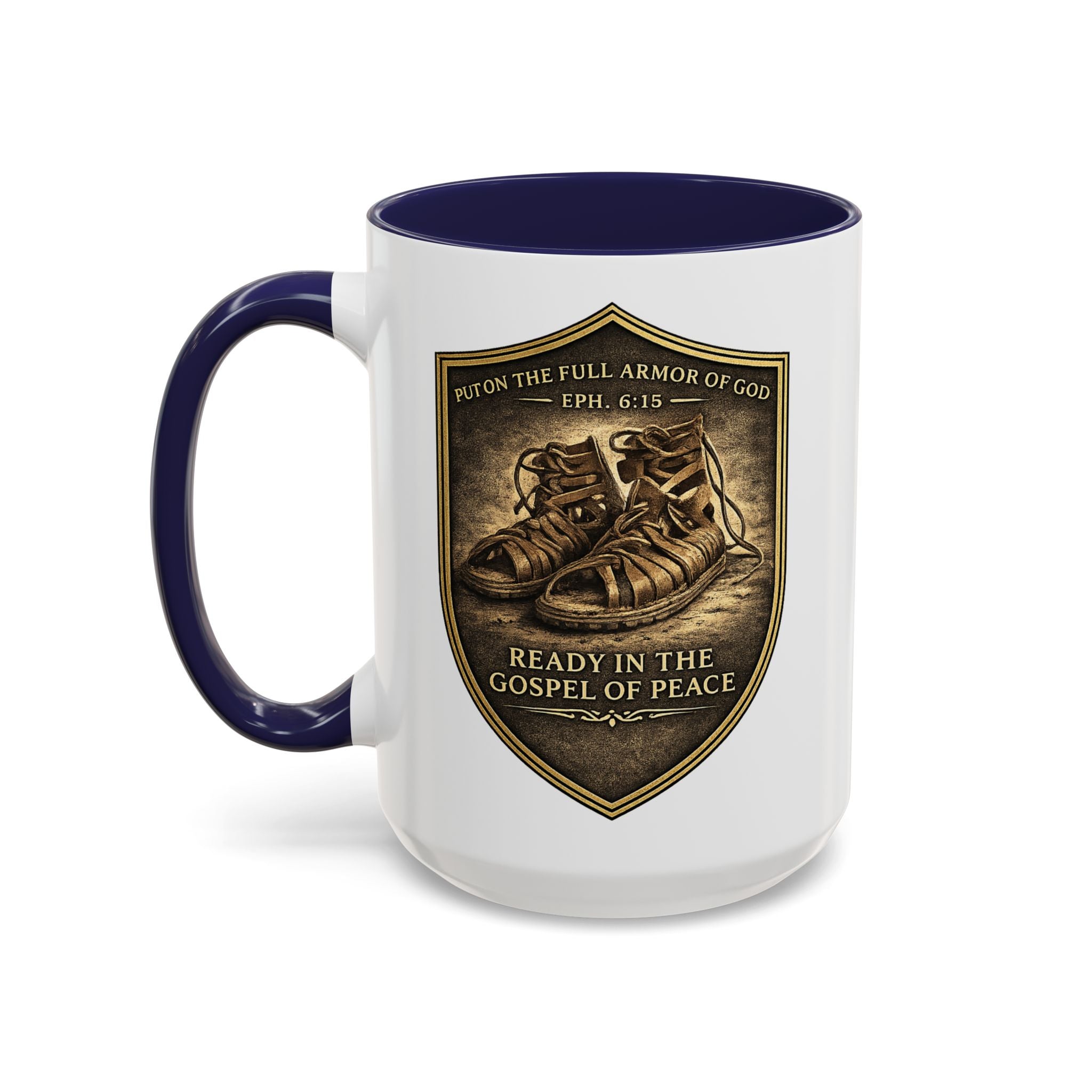 Ephesians 6:15 Coffee Mug — The Foundation Collection (15 oz)