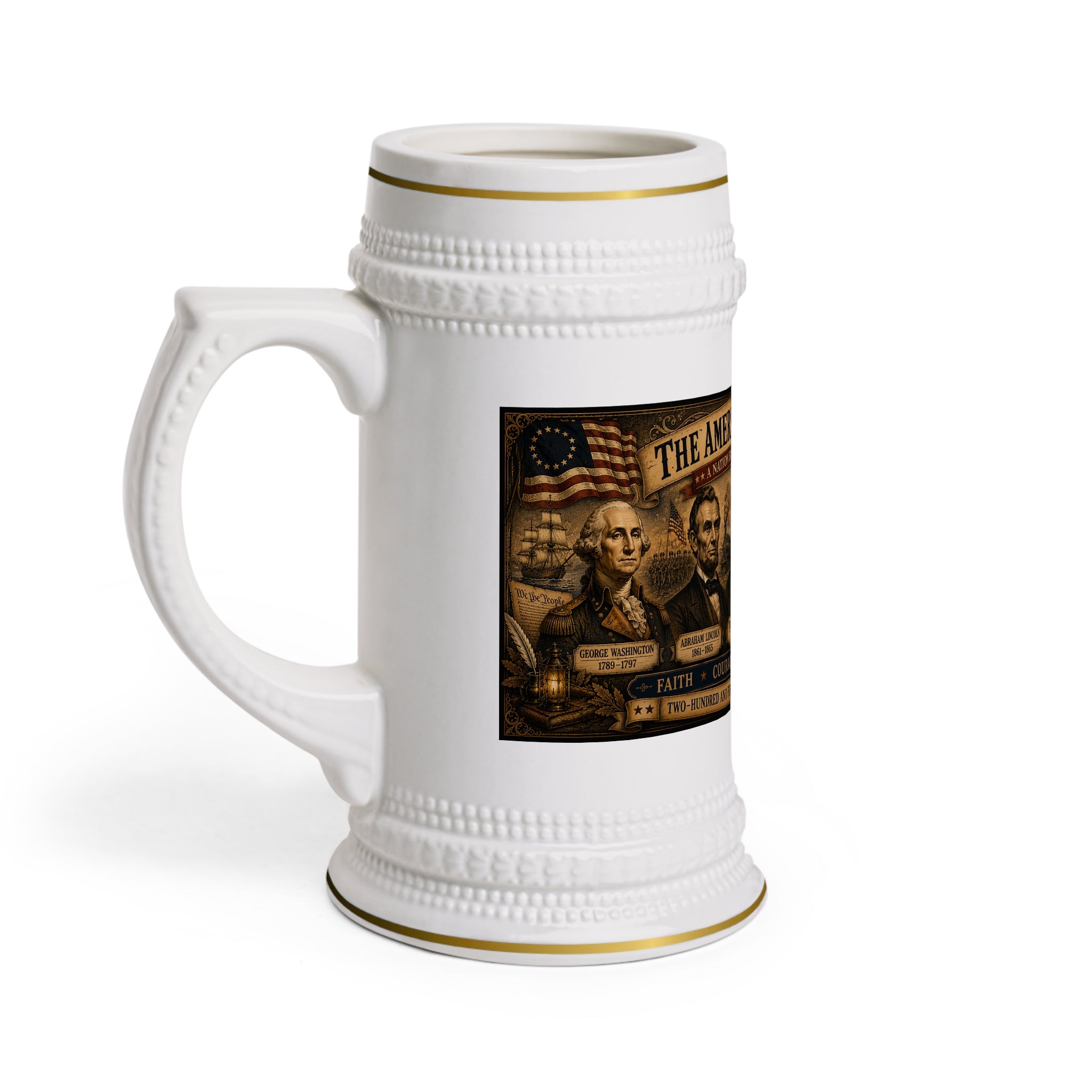 The American Bisesquicentennial Stein:  1776–2026 • A Commemorative Edition from Bard & Beyond