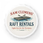 Sam Clemens' Raft Rentals Bottle Opener — Rustic Nautical Bar Accessory