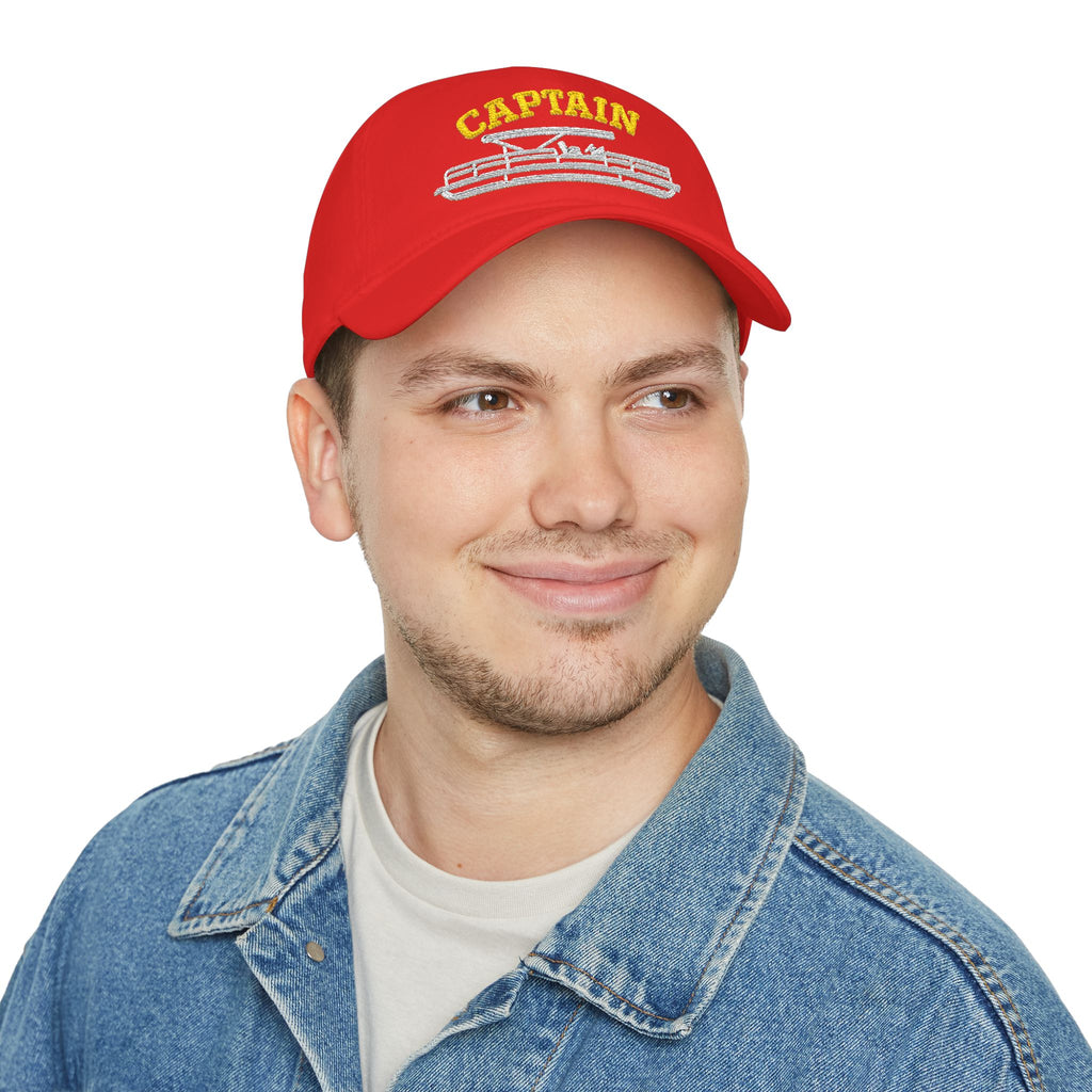Pontoon Boat Captain Hat — Low Profile Baseball Cap
