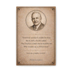 Edgar Albert Guest — “It Couldn’t Be Done” — Canvas Wall Piece