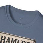 Hamlet Skull & Sexton Services T-Shirt — Vintage Literary Humor Tee