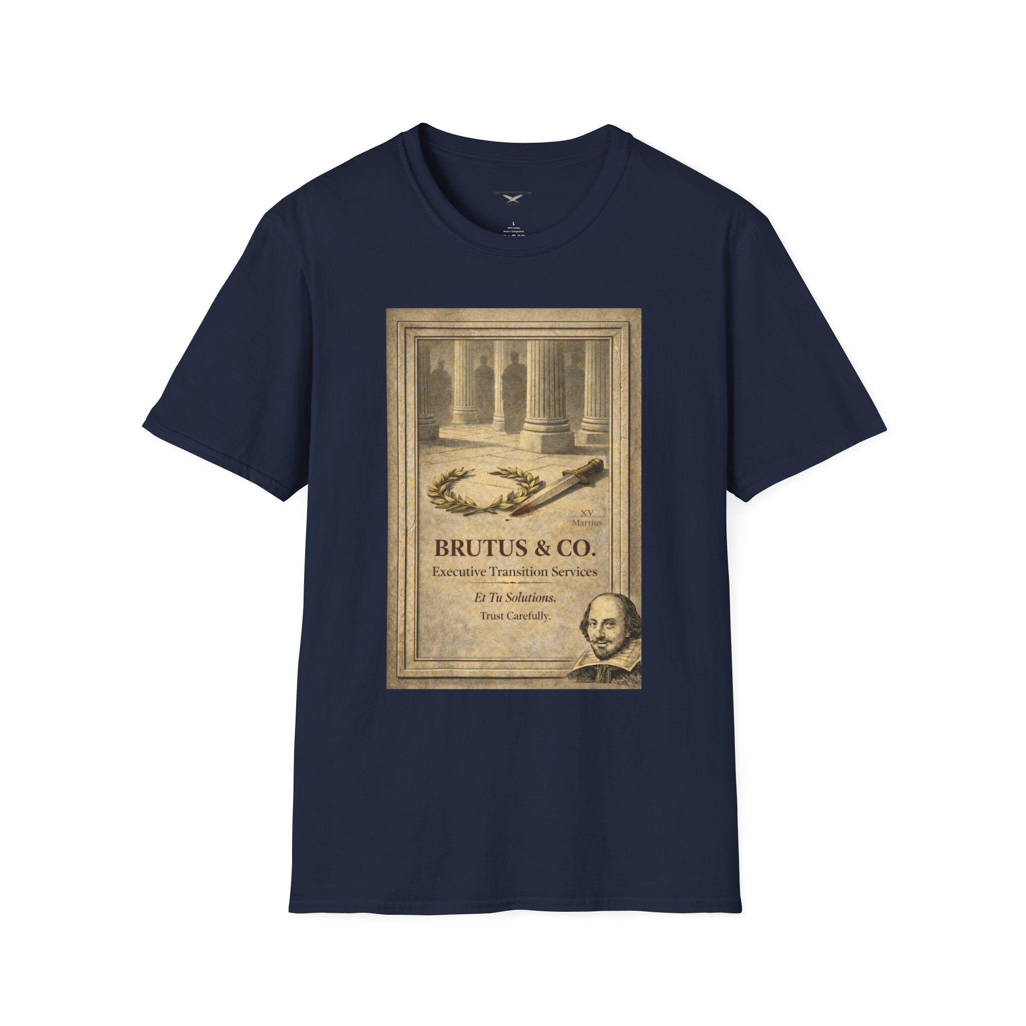 Brutus & Co. Executive Transition Services T-Shirt – Vintage Literary Humor Tee
