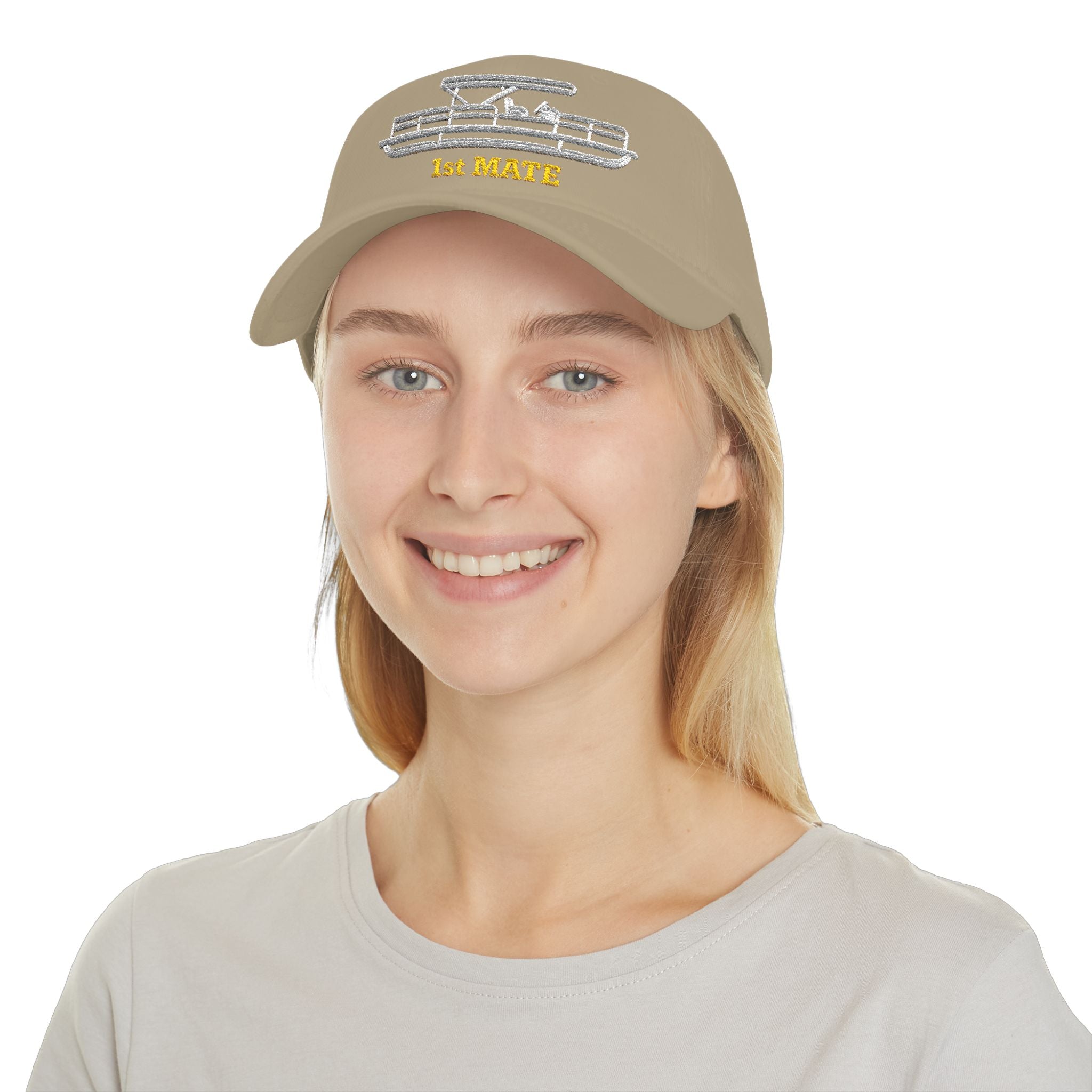 Pontoon Boat 1st Mate Embroidered Low Profile Baseball Cap