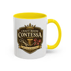 Contessa Craft Room Coffee Mug — "Craft Room Contessa: Mistress of Materials" Accent Mug