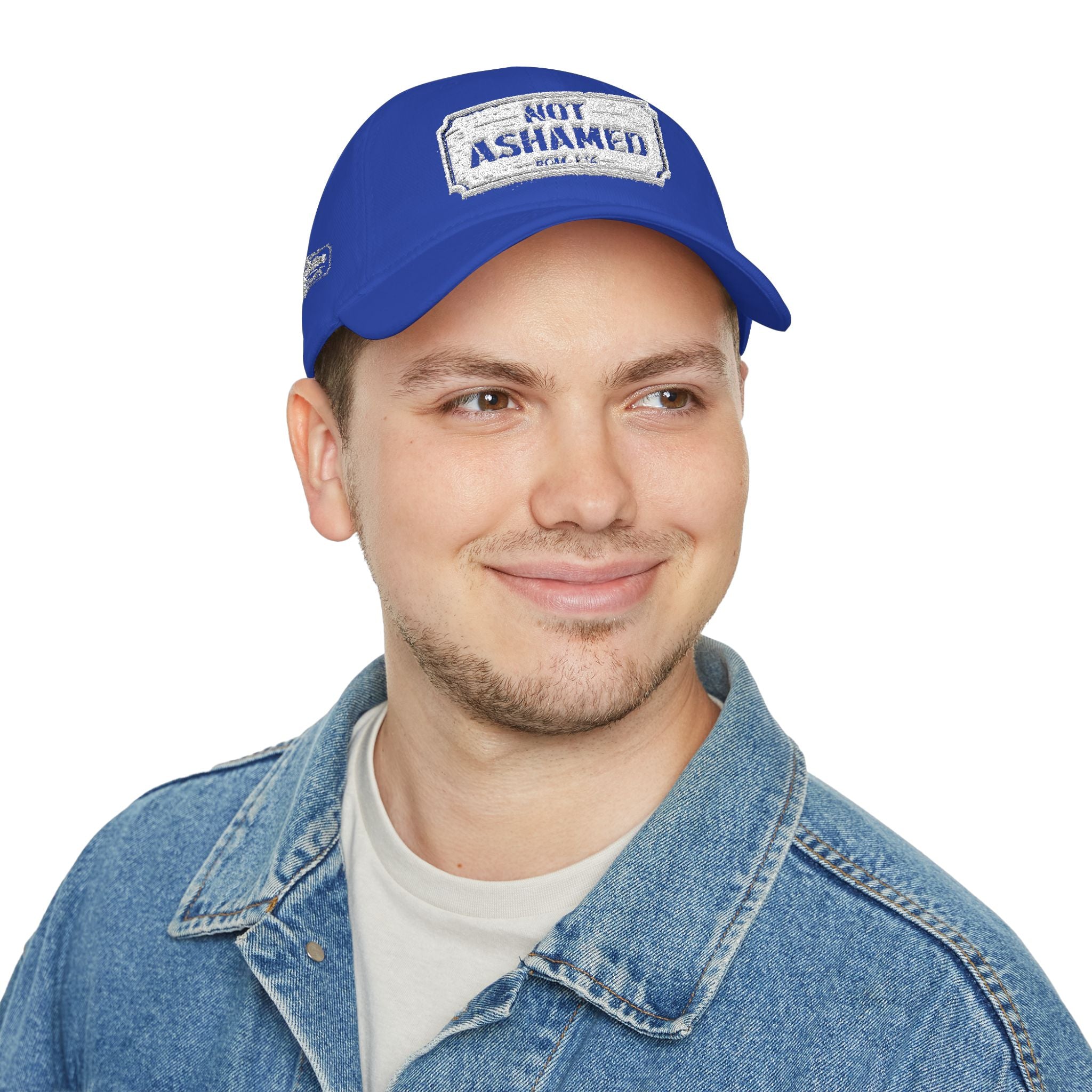 Not Ashamed — Romans 1:16 — Embroidered Cap | The Foundation Collection (Dark Colors)