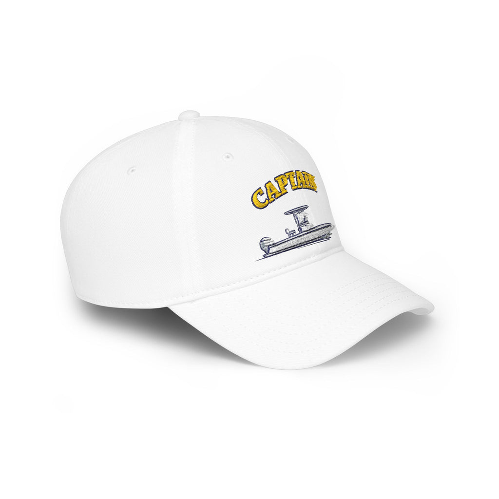 Center Console Captain Hat -- Low Profile Baseball Cap