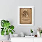 Twain on Getting Ahead -- Framed Vintage Literary Print -- The Author's Gallery