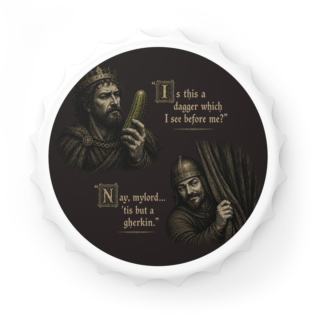 Macbeth Bottle Opener.  From The Linguistician Line