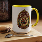 Lady of the Quilt Accent Coffee Mug — 'Legacy in Every Stitch' Quilting Gift