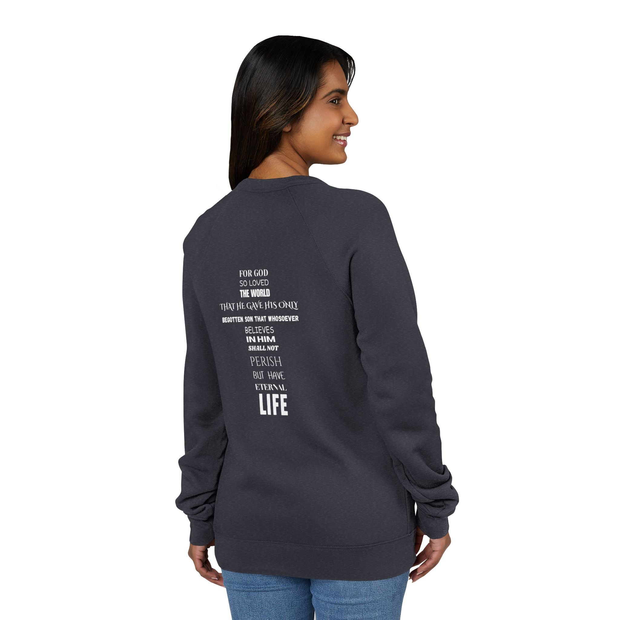 The Foundation — John 3:16 — Raglan Crewneck
