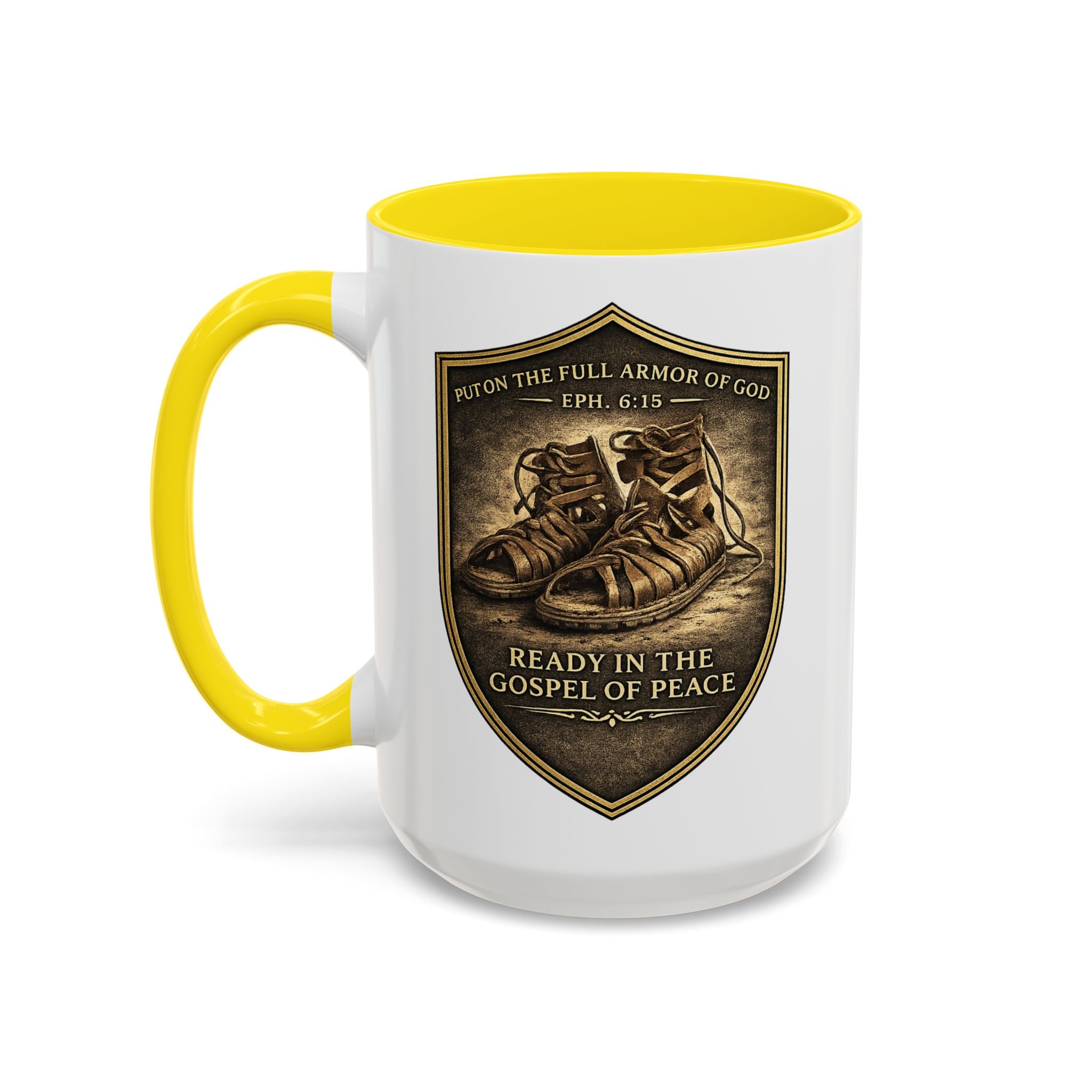 Ephesians 6:15 Coffee Mug — The Foundation Collection (15 oz)