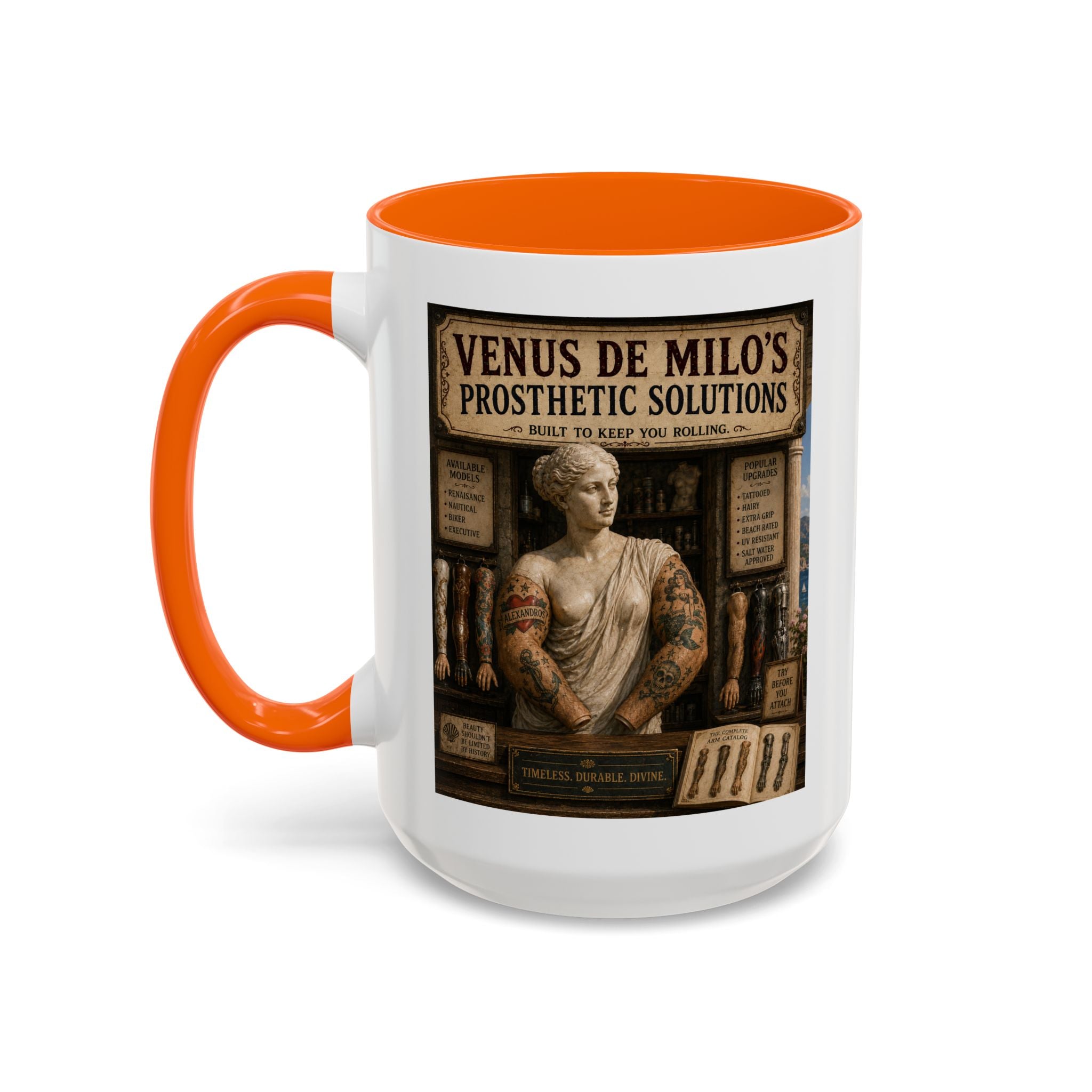 Venus de Milo’s Prosthetic Solutions Mug -- From the Road Scholar Society