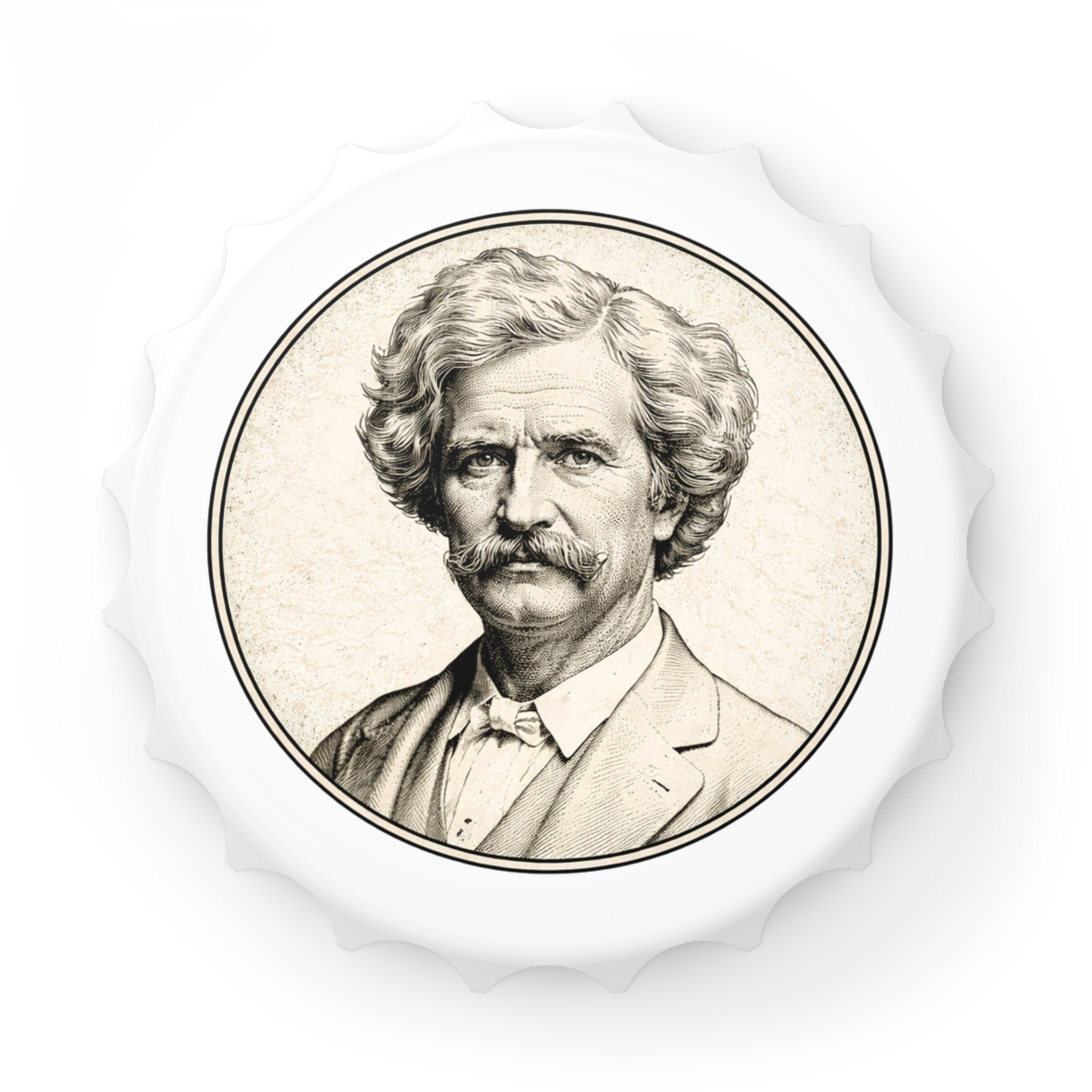 Vintage Mark Twain Bottle Opener — Literary Quote Gift
