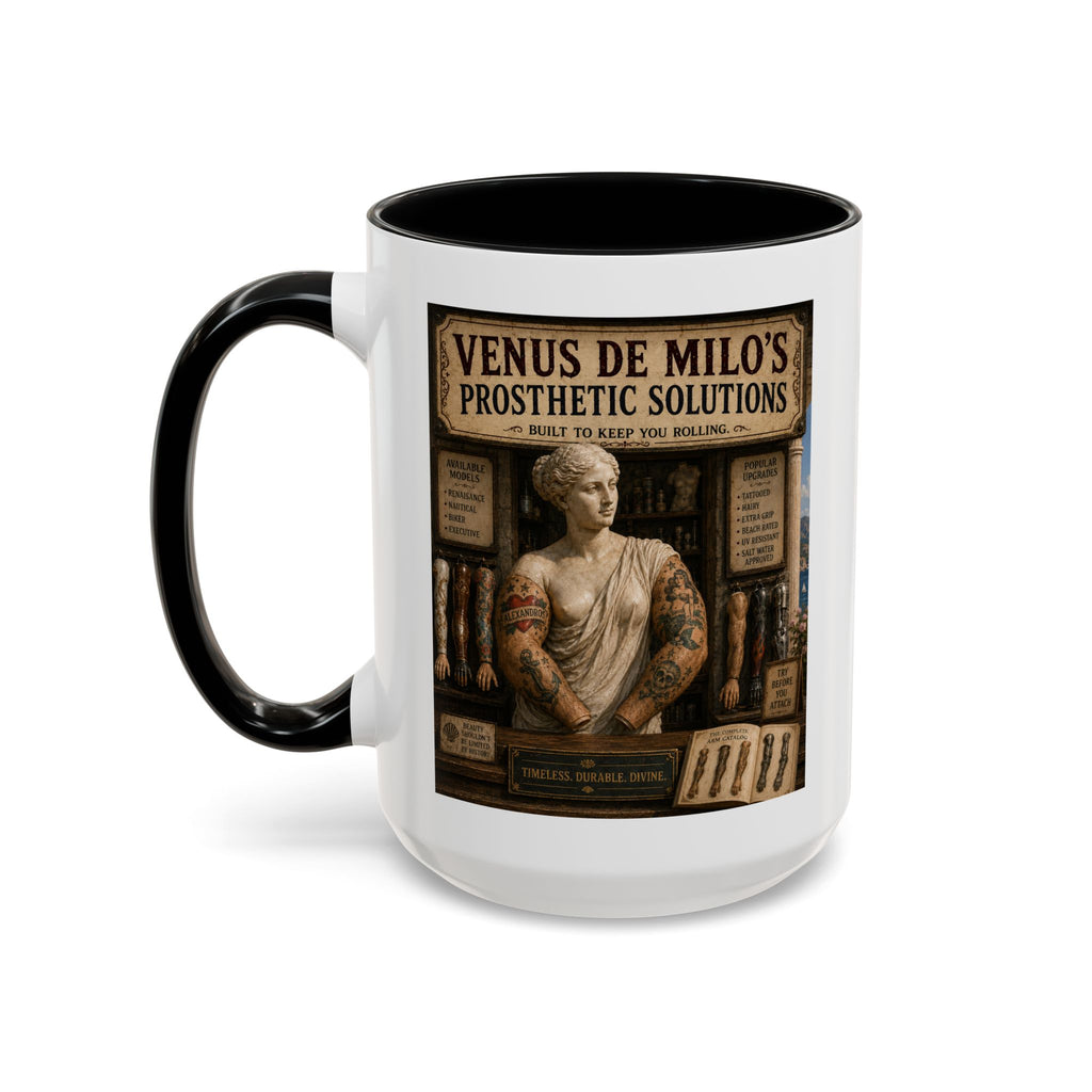 Venus de Milo’s Prosthetic Solutions Mug -- From the Road Scholar Society