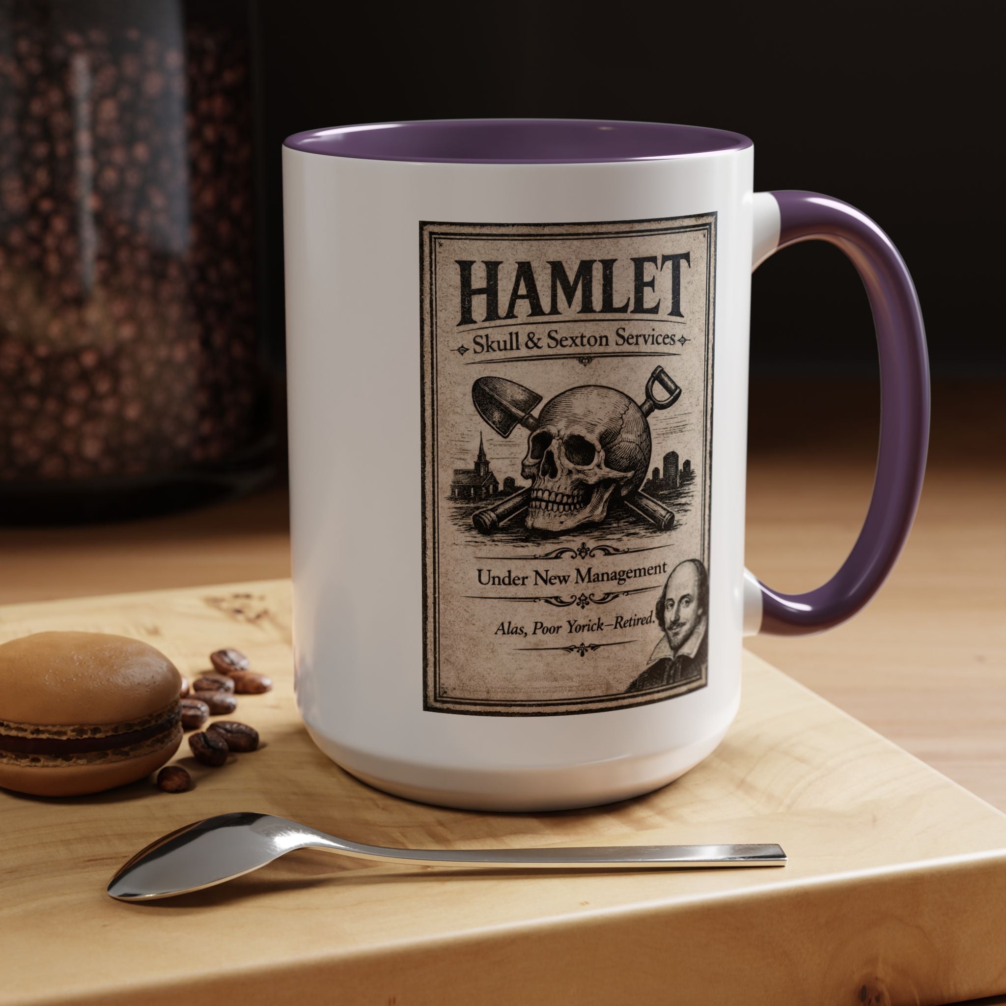 Hamlet Skull & Sexton Mug