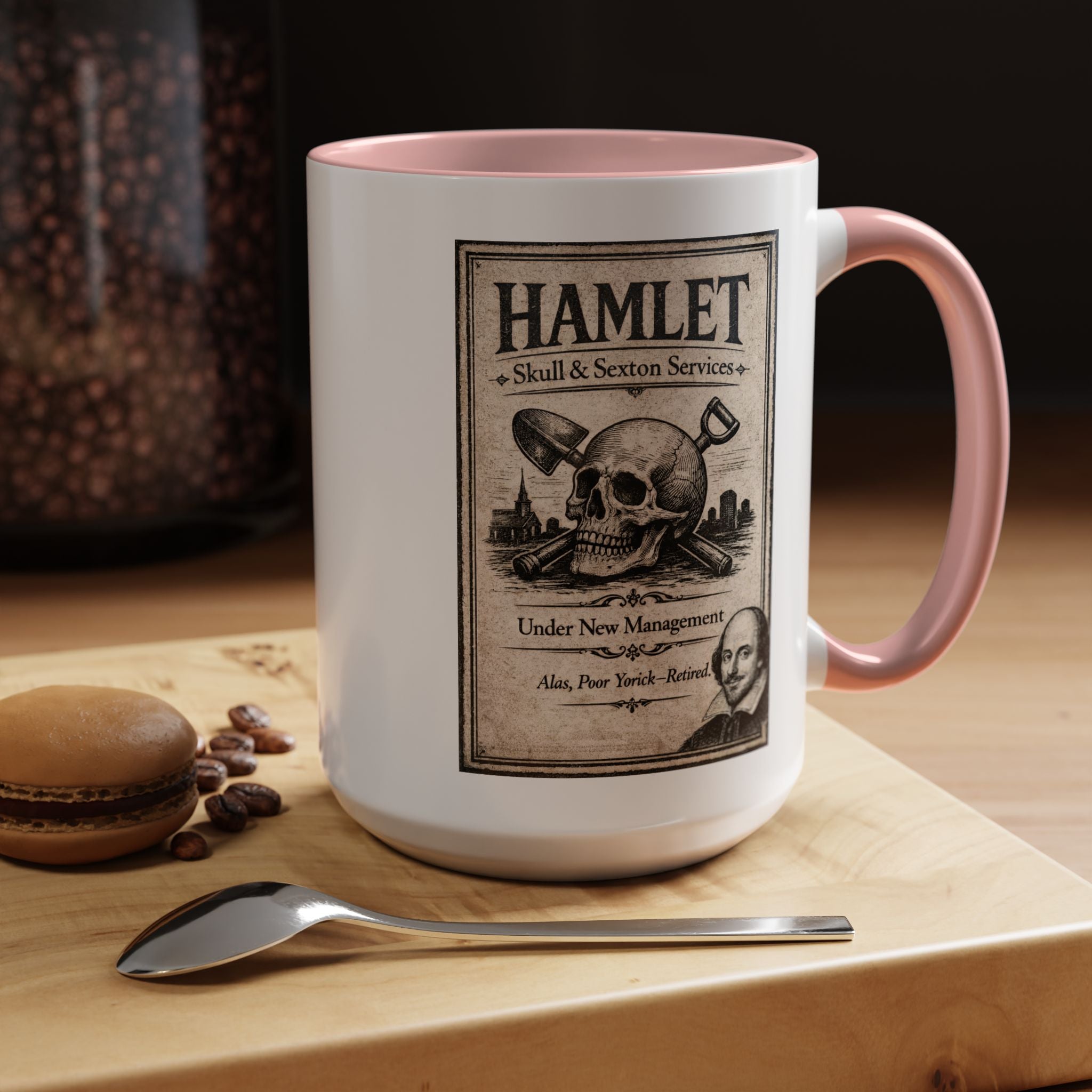 Hamlet Skull & Sexton Mug