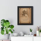 Twain on Getting Ahead -- Framed Vintage Literary Print -- The Author's Gallery