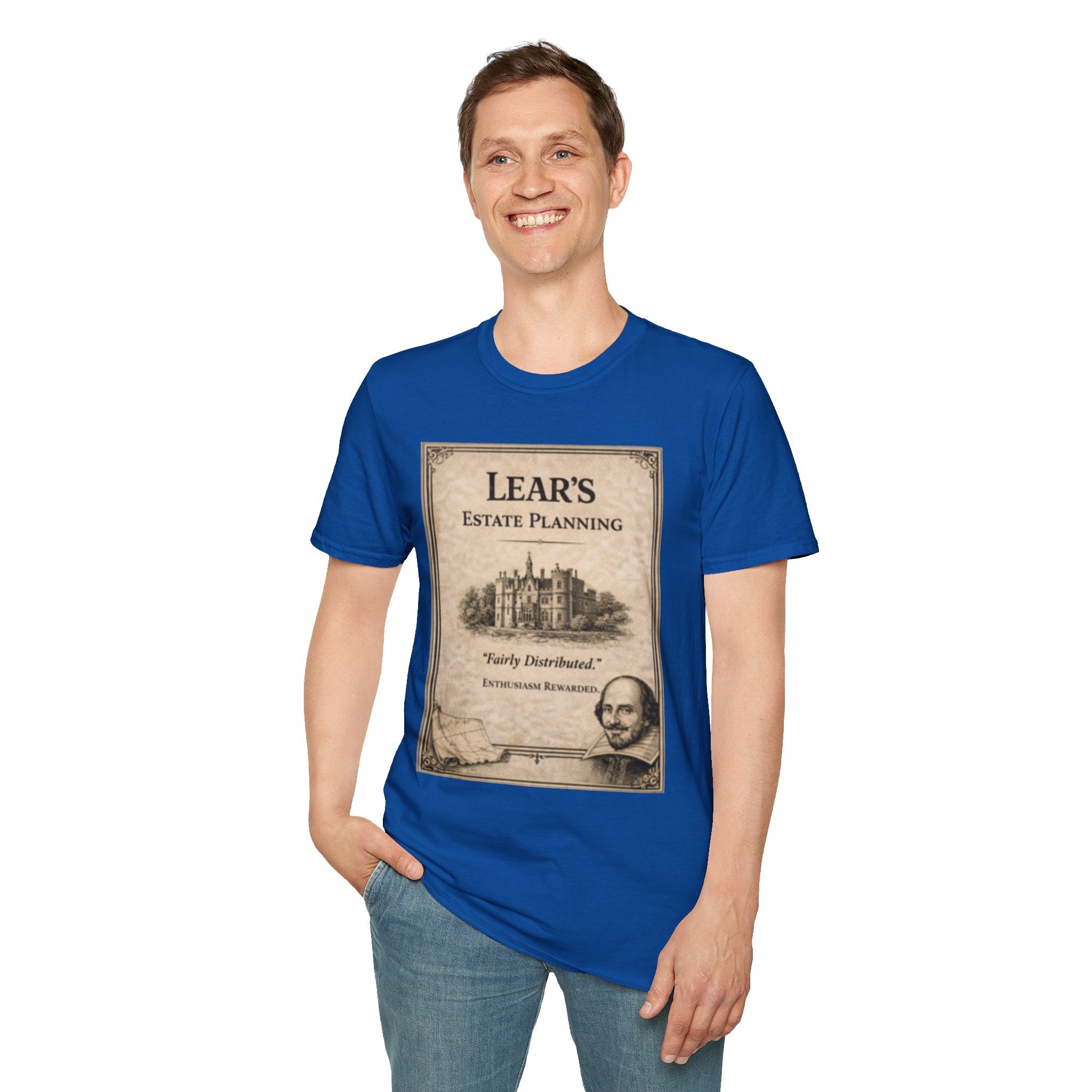 Lear’s Estate Planning T-Shirt – Vintage Literary Humor Tee