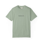 'G.R.A.C.E.' Front Print with Scripture References Back (Christian Faith Tee)