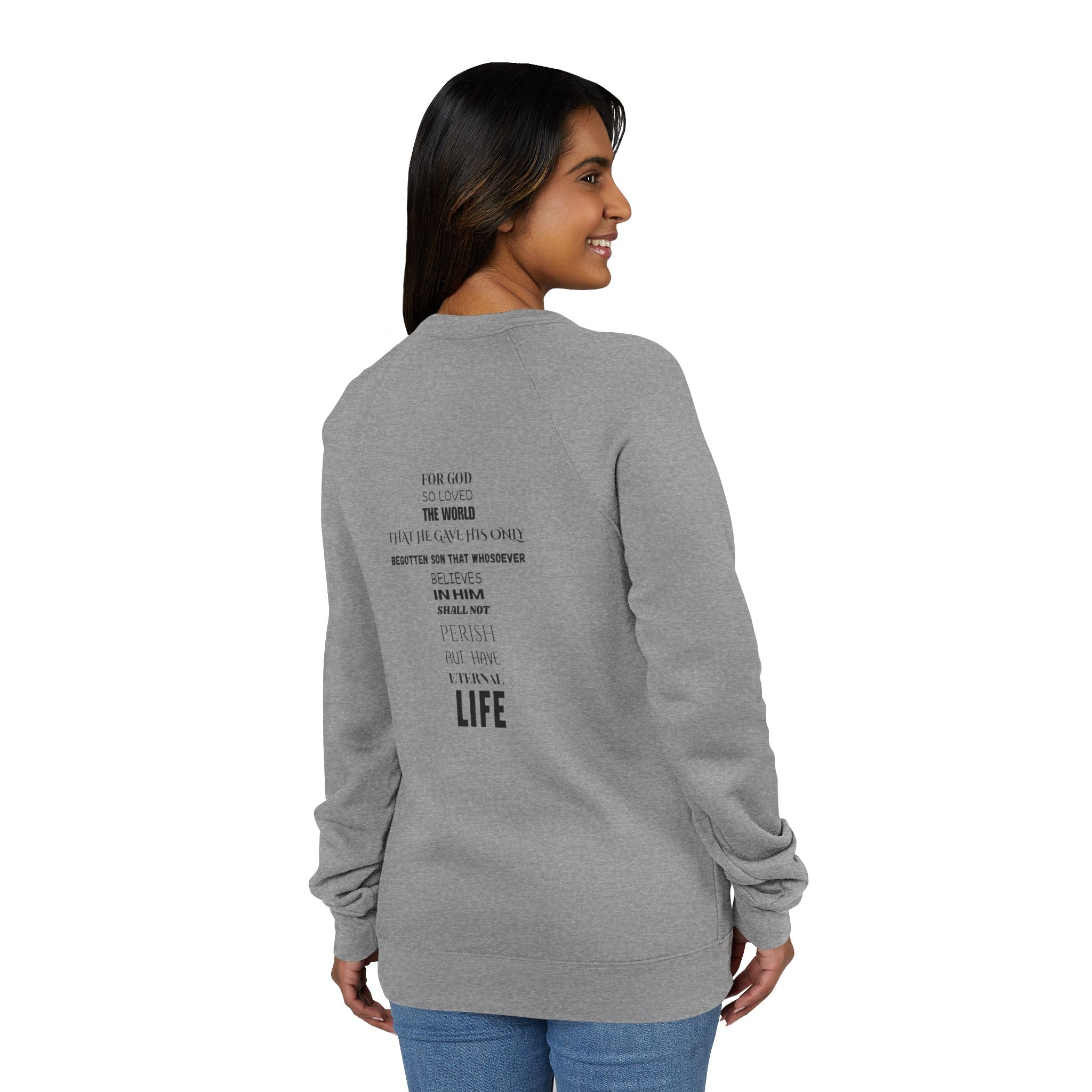 The Foundation — John 3:16 — Raglan Crewneck