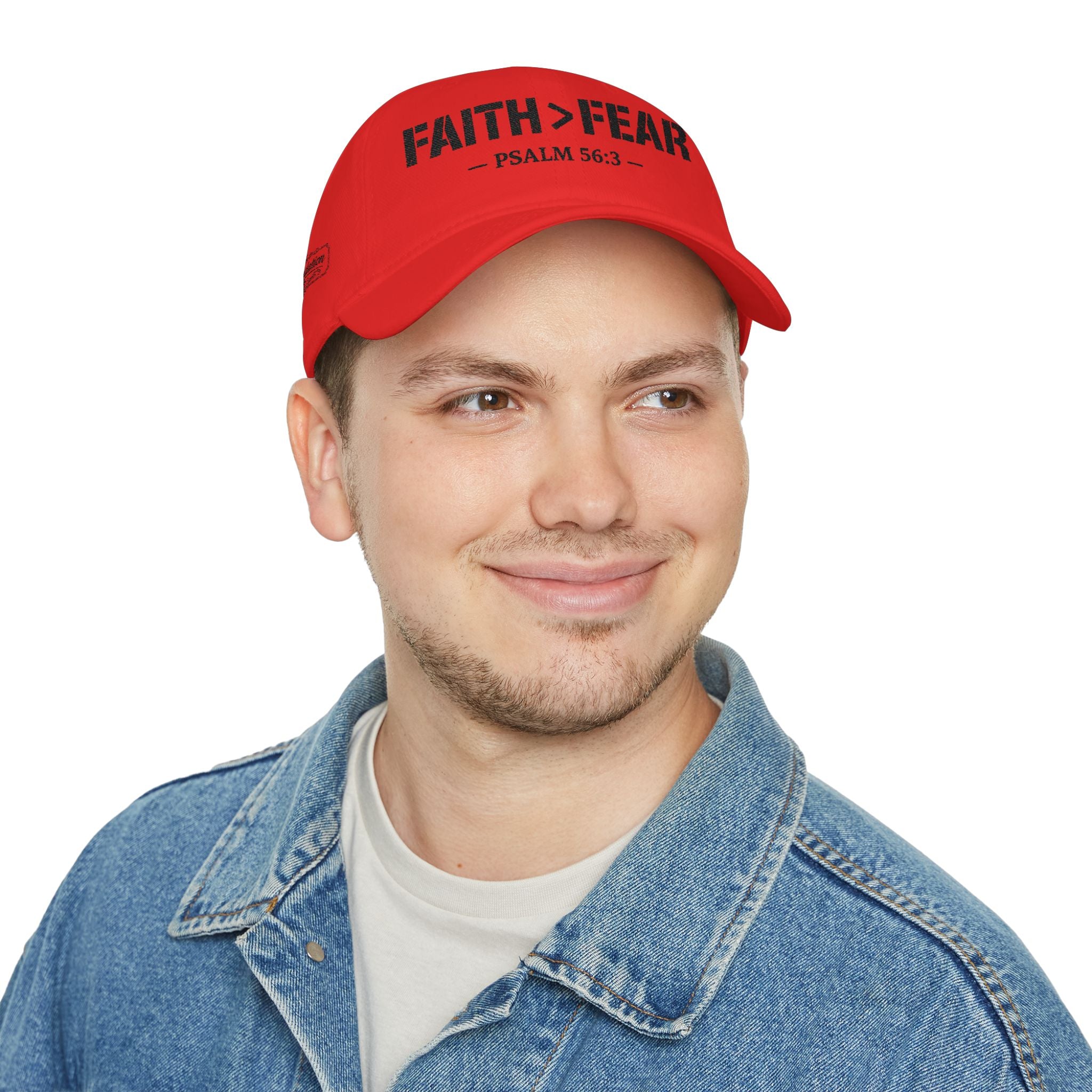 Faith > Fear — Psalm 56:3 — Embroidered Cap | The Foundation Collection (Light Colors)
