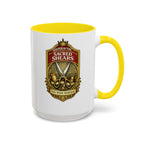Keeper of the Sacred Shears Coffee Mug — Funny Barber/Hairstylist Gift (11/15oz)